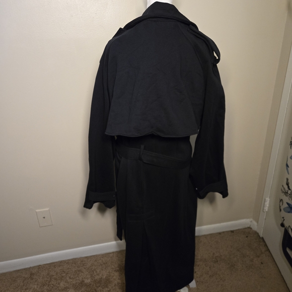 Skims Boyfriend Black Trench Coat - Picture 2 of 8